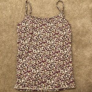 floral cami tank top